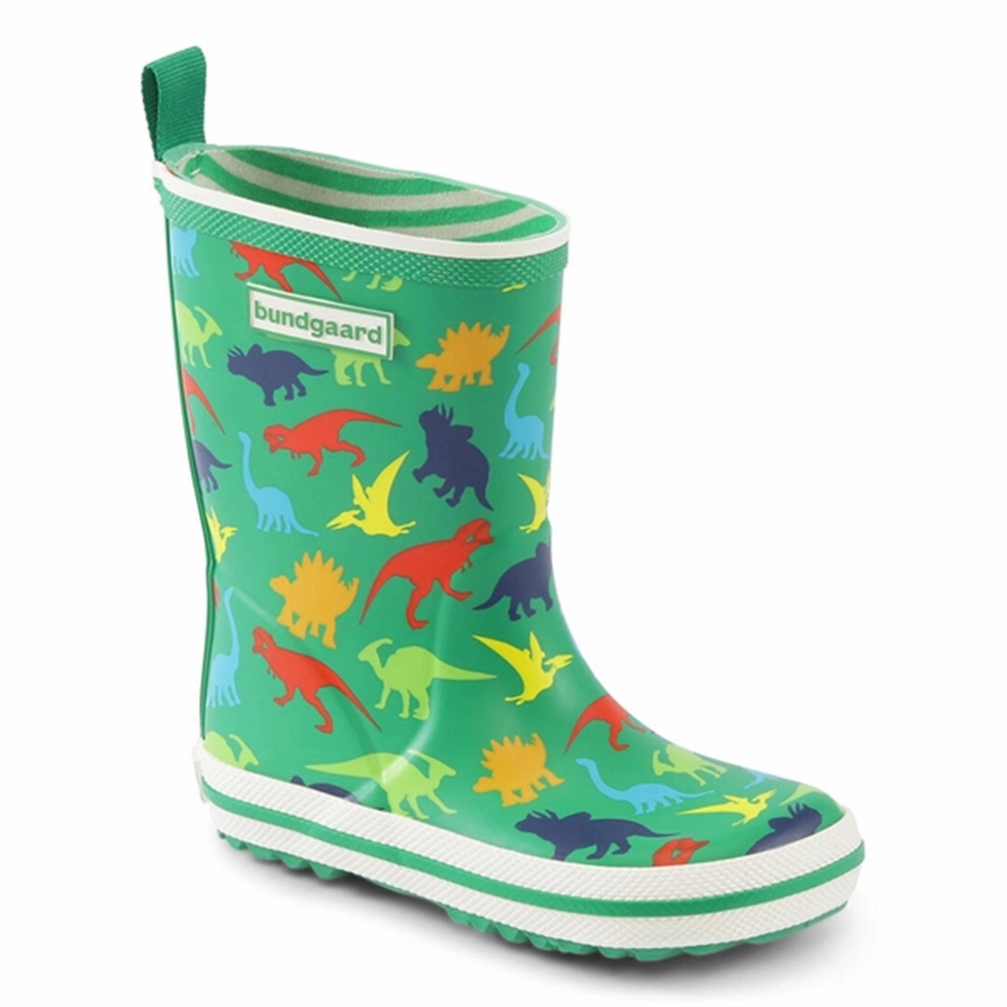 Bundgaard Charly High Rubber Boot Dino Kids Rain Boots with free shipping