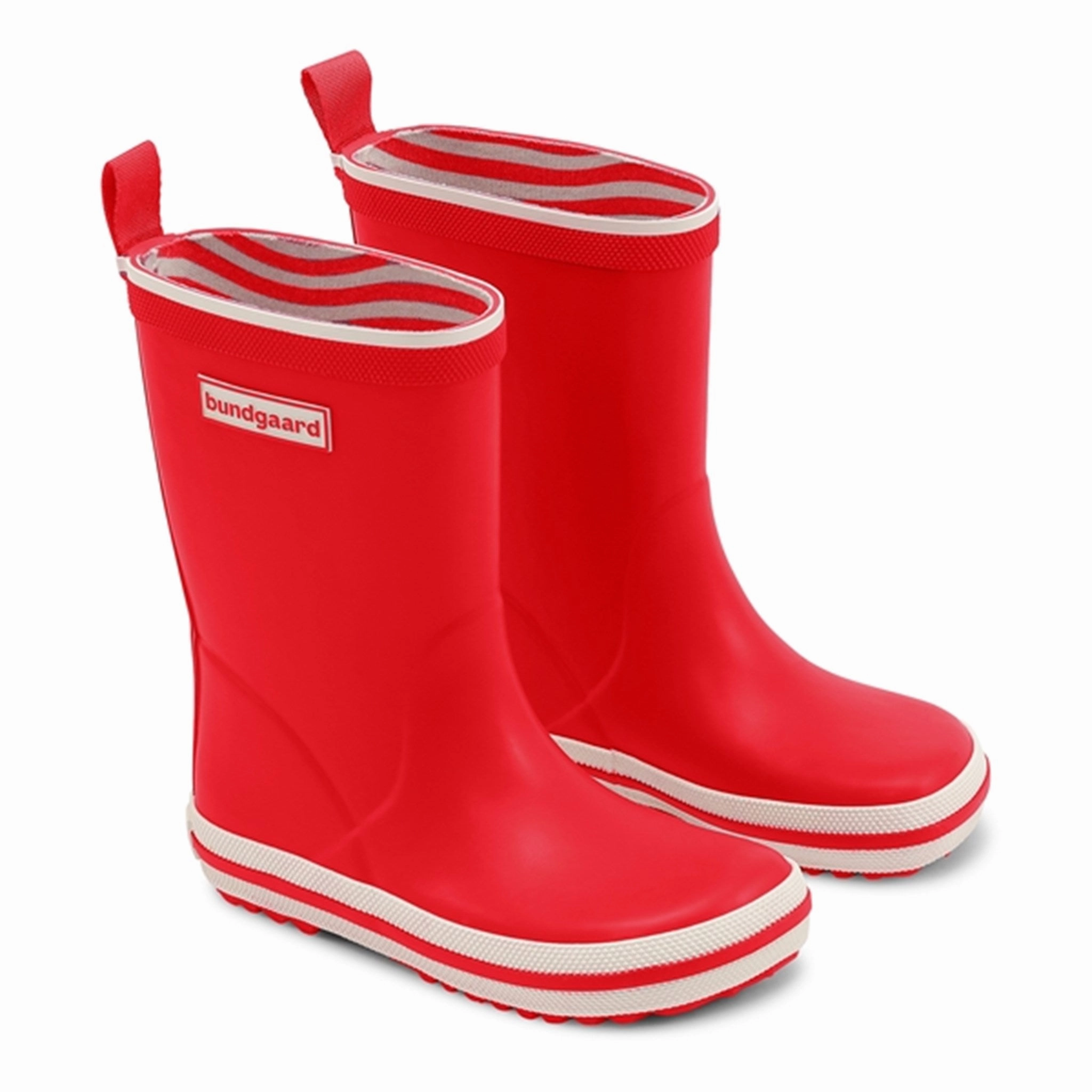 Bundgaard Charly High Rubber Boot Red Kids Rain Boots with free shipping