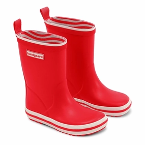 Bundgaard Charly High Rubber Boot Red Kids Rain Boots with free shipping