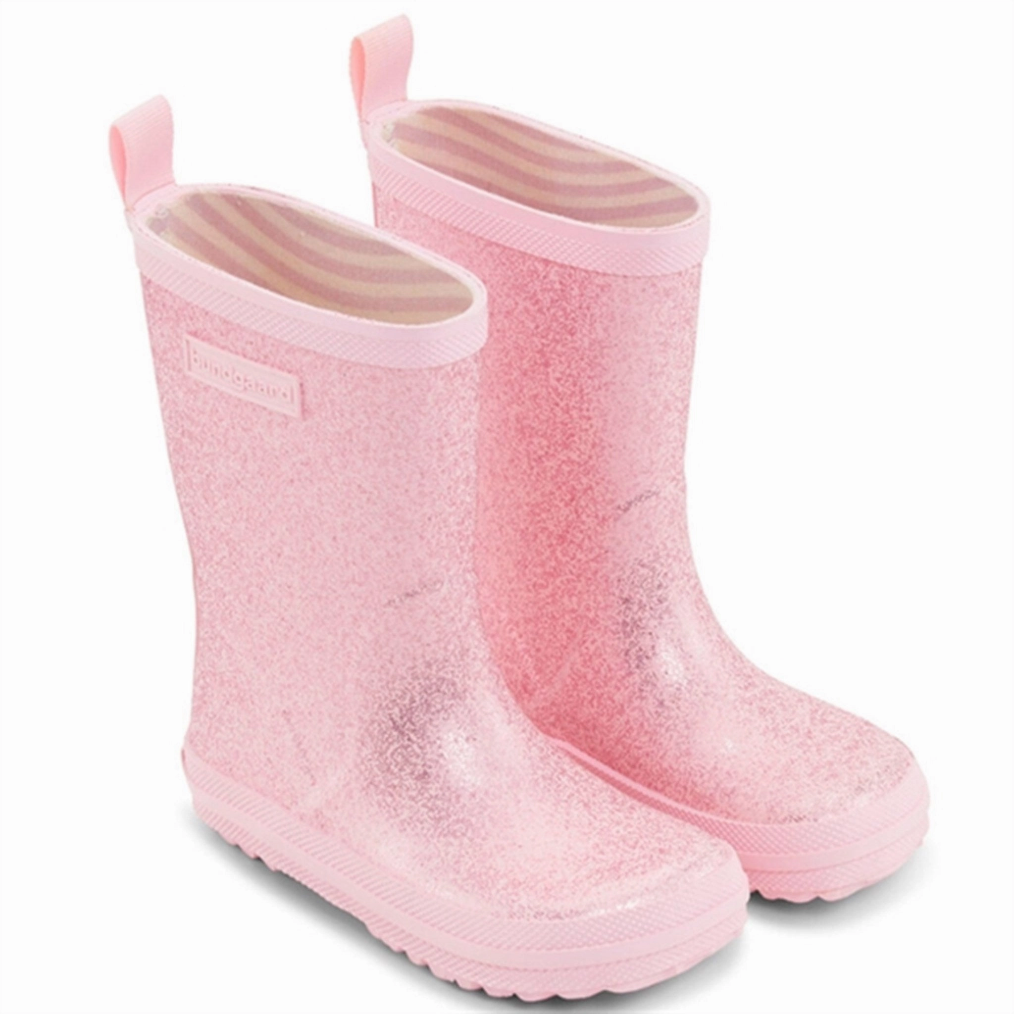 Bundgaard Charly High Rubber Boot Rose Sparkle Kids Rain Boots with free shipping