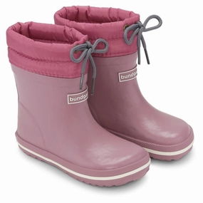 Bundgaard Cirro Low Warm Rubber Boots Dark Rose Kids Thermo Boots discount price
