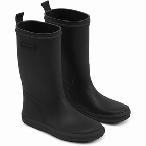 Bundgaard Cloudy High Rubber Boot Black/Black Kids Rain Boots with free shipping