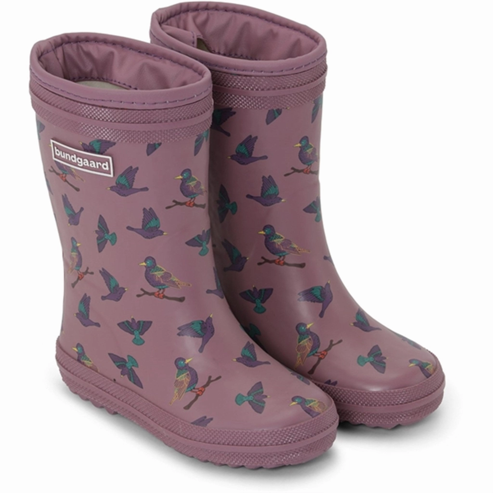 Bundgaard Cloudy High Warm Rubber Boot Sterling Kids Rain Boots with free shipping