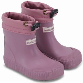 Bundgaard Cover Rubber Boot Prewalker Dark Rose Kids Rain Boots with free shipping