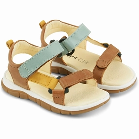 Bundgaard Juni Sandal Tan WS Kids Open Sandals cheap sale