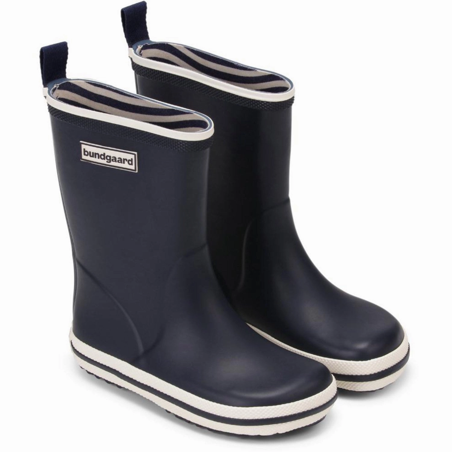 Bundgaard Navy Charly High Kids Rain Boots with free shipping