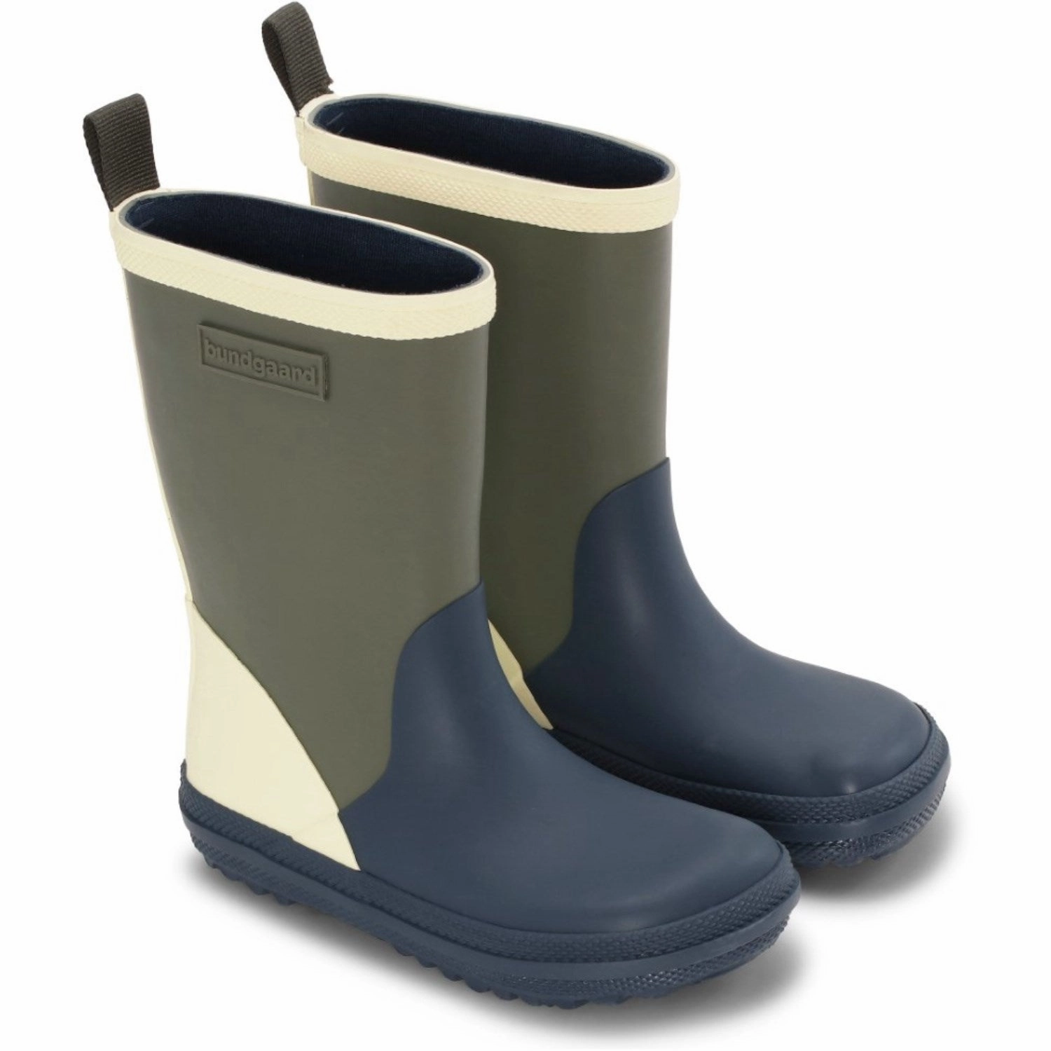 Bundgaard Navy Charly High Kids Rain Boots with free shipping