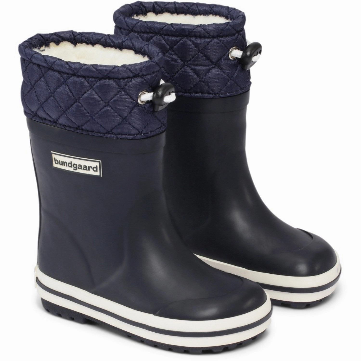 Bundgaard Navy Sailor High Warm Kids Rain Boots with free shipping