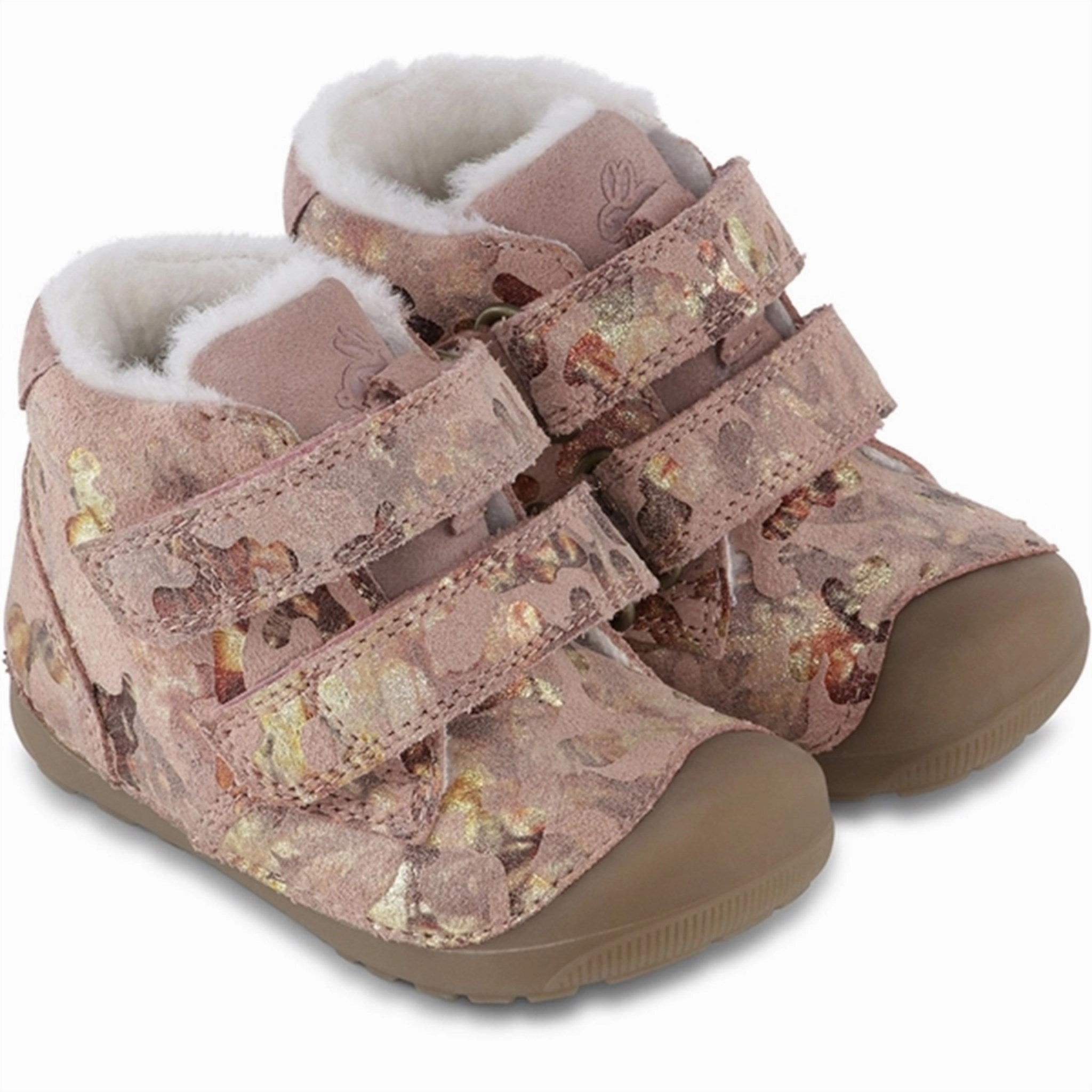 Bundgaard Petit Mid Winter Strap Prewalker Rose Mili Cheap Kids Winter Footwear