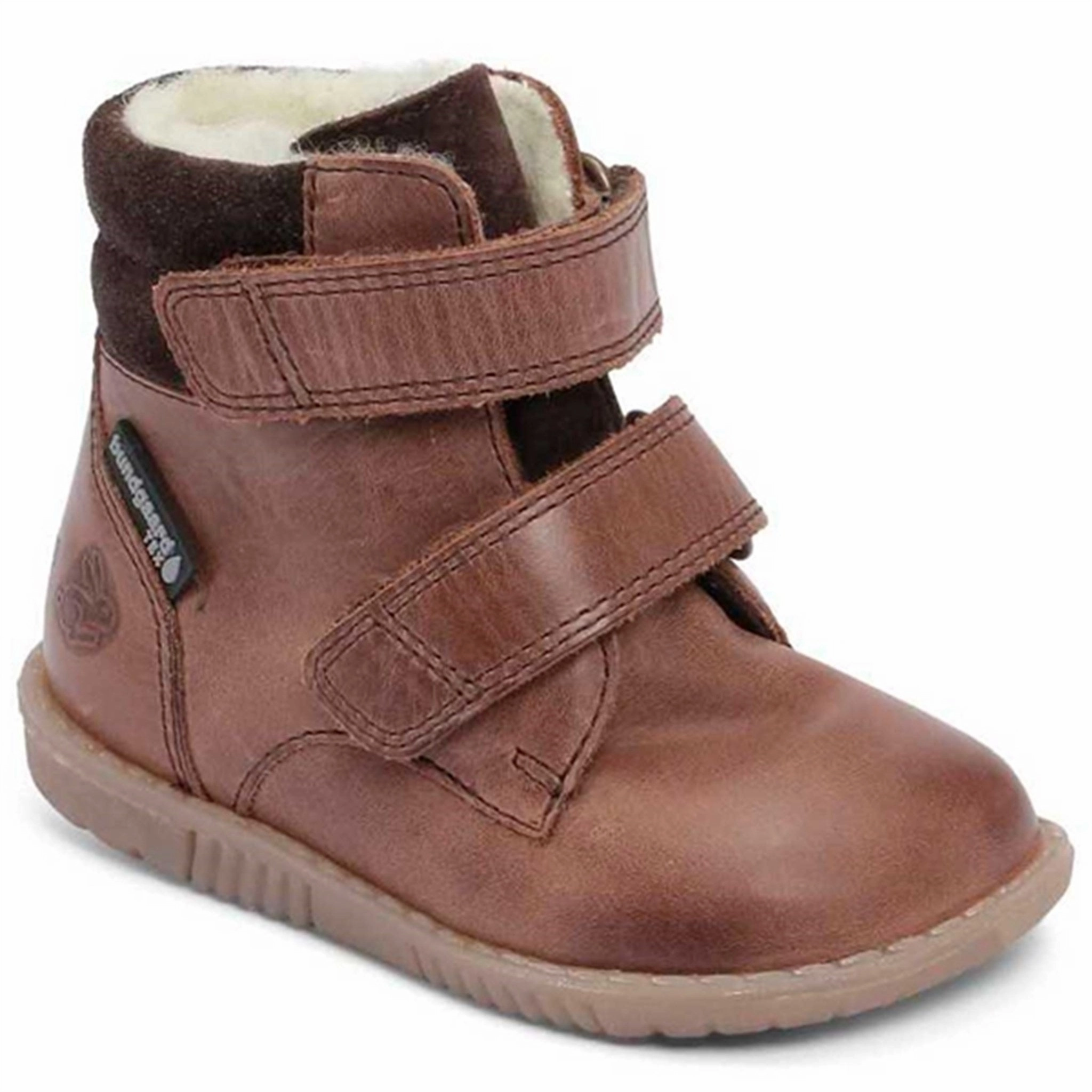 Bundgaard Rabbit Boots Velcro Brown Cheap Kids Winter Footwear
