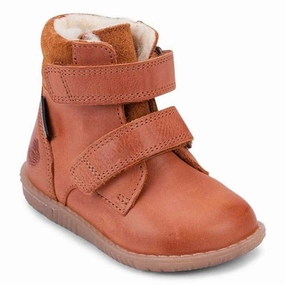 Bundgaard Rabbit Boots Velcro Tan Cheap Kids Winter Footwear