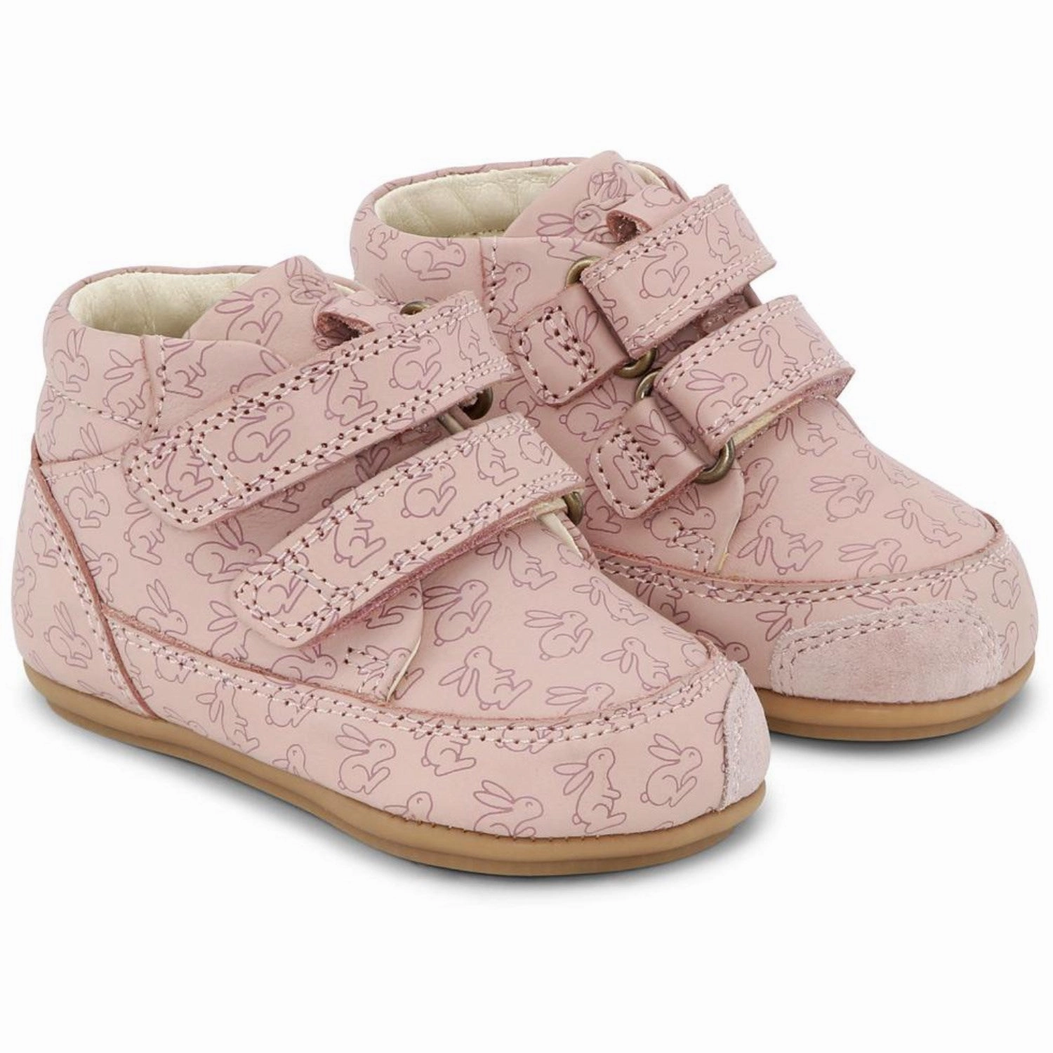 Bundgaard Rabbit Old Rose Prewalker II Strap Beginner Shoes With Velcro Kids promo