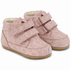 Bundgaard Rabbit Old Rose Prewalker II Strap Beginner Shoes With Velcro Kids promo