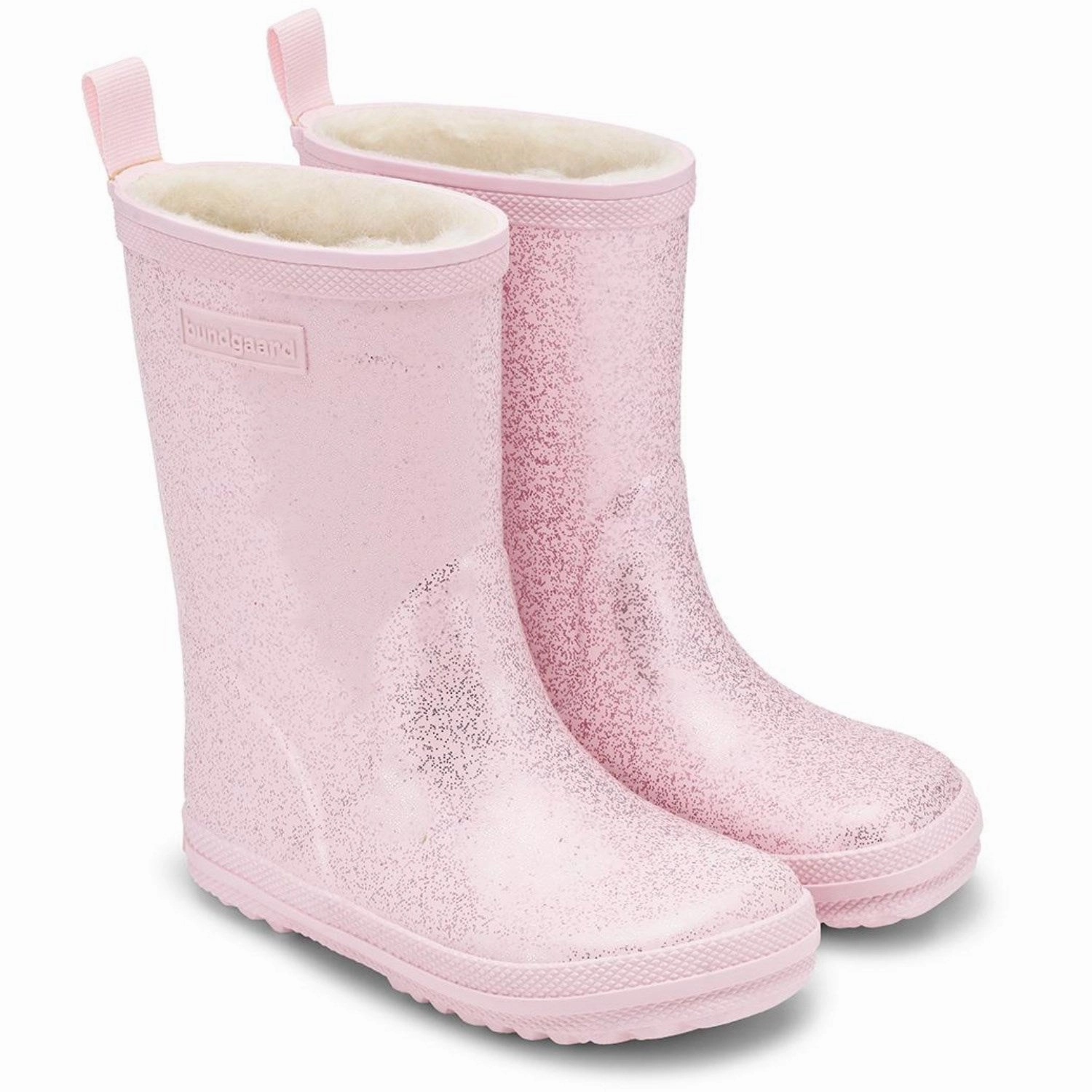 Bundgaard Rose Sparkle Charly High Warm Kids Rain Boots with free shipping