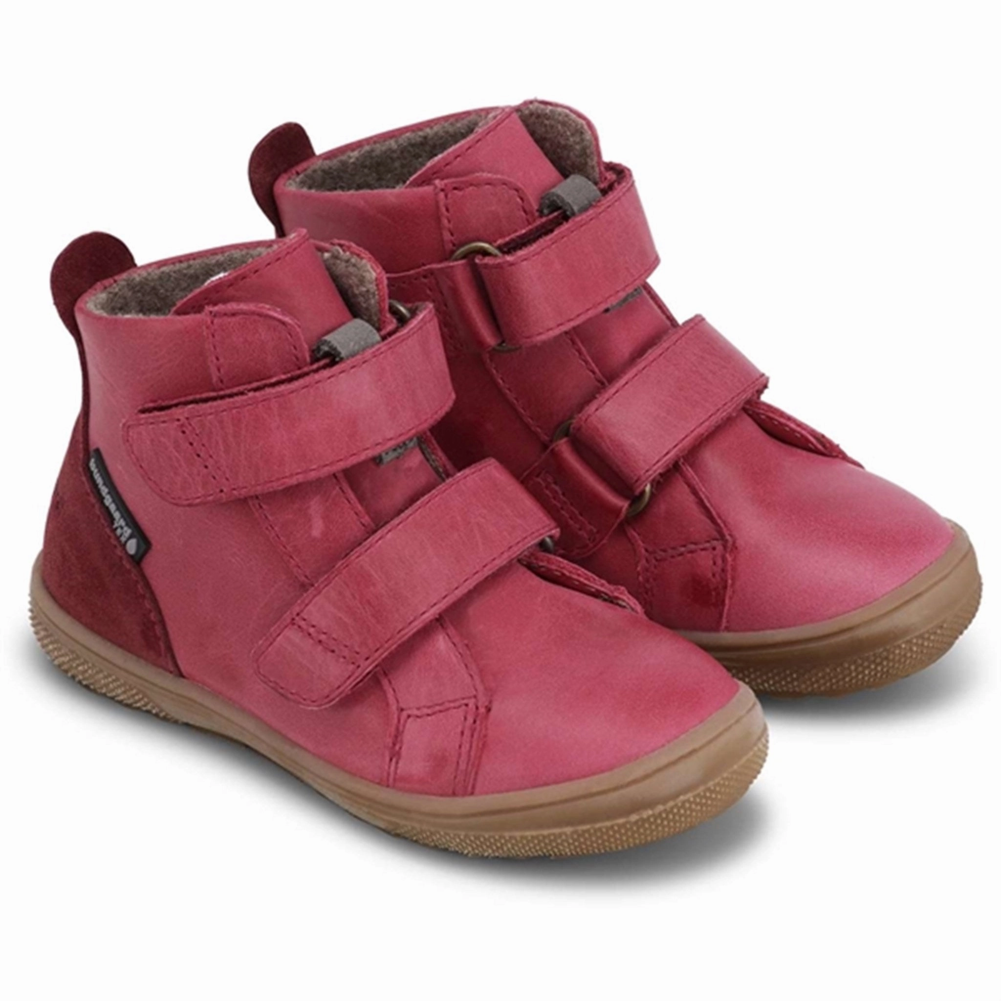 Bundgaard Storm Velcro Tex Shoe Dark Red WS Cheap Kids Winter Footwear