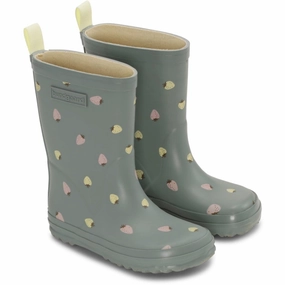 Bundgaard Strawberries Charly High Kids Rain Boots with free shipping