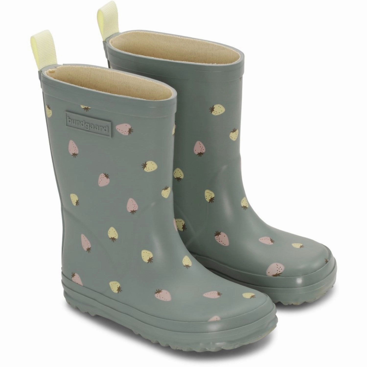 Bundgaard Strawberries Charly High Kids Rain Boots with free shipping