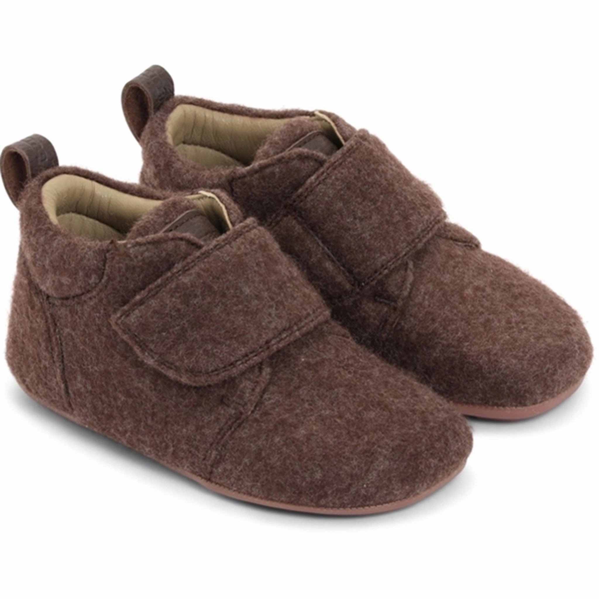 Bundgaard Tannu Wool Indoor Shoes Brown House Slippers for Kids on sale