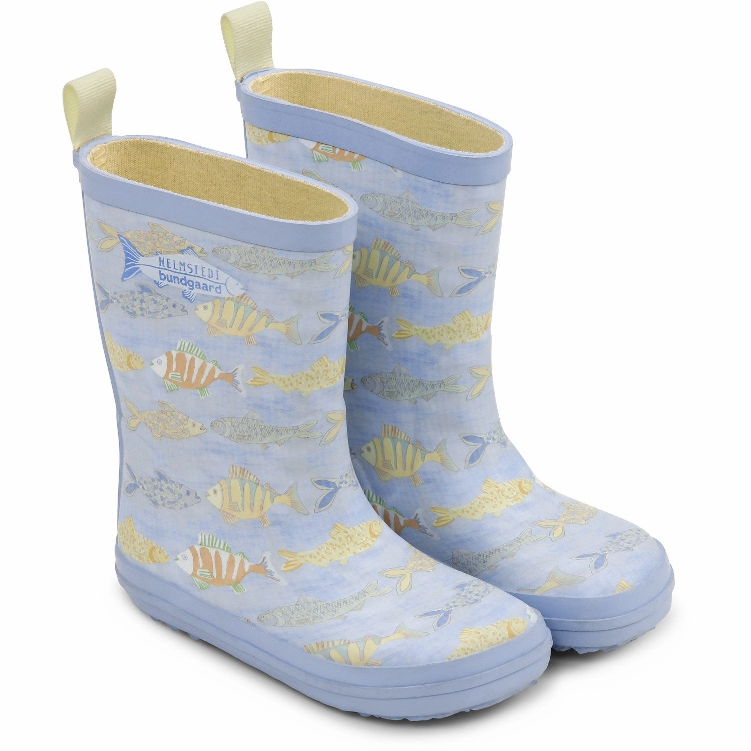 Bundgaard X Helmstedt Fish Pond Ocean Charly Kids Rain Boots with free shipping