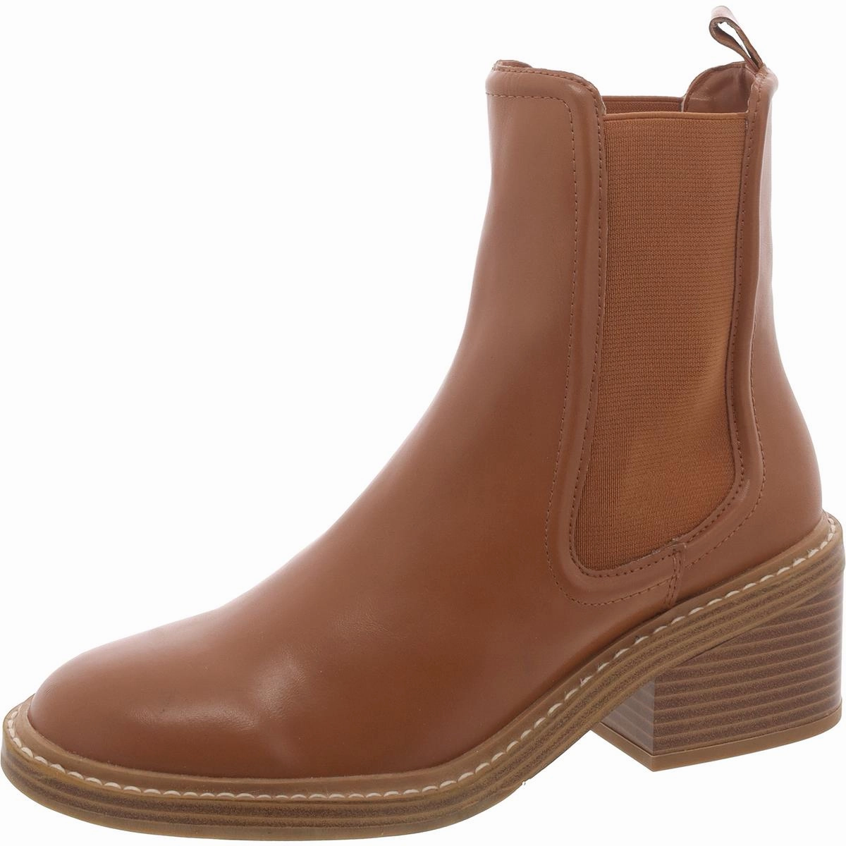 Cabell Womens Faux Suede Round Toe Chelsea Boots