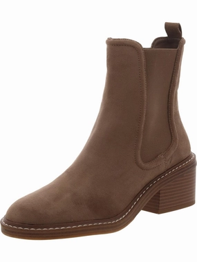 Cabell Womens Faux Suede Round Toe Chelsea Boots Womens Winter Boots promo deal