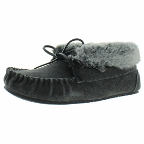 Cabin Womens Suede Ankle Moccasin Slippers Cozy Womens Slippers discount