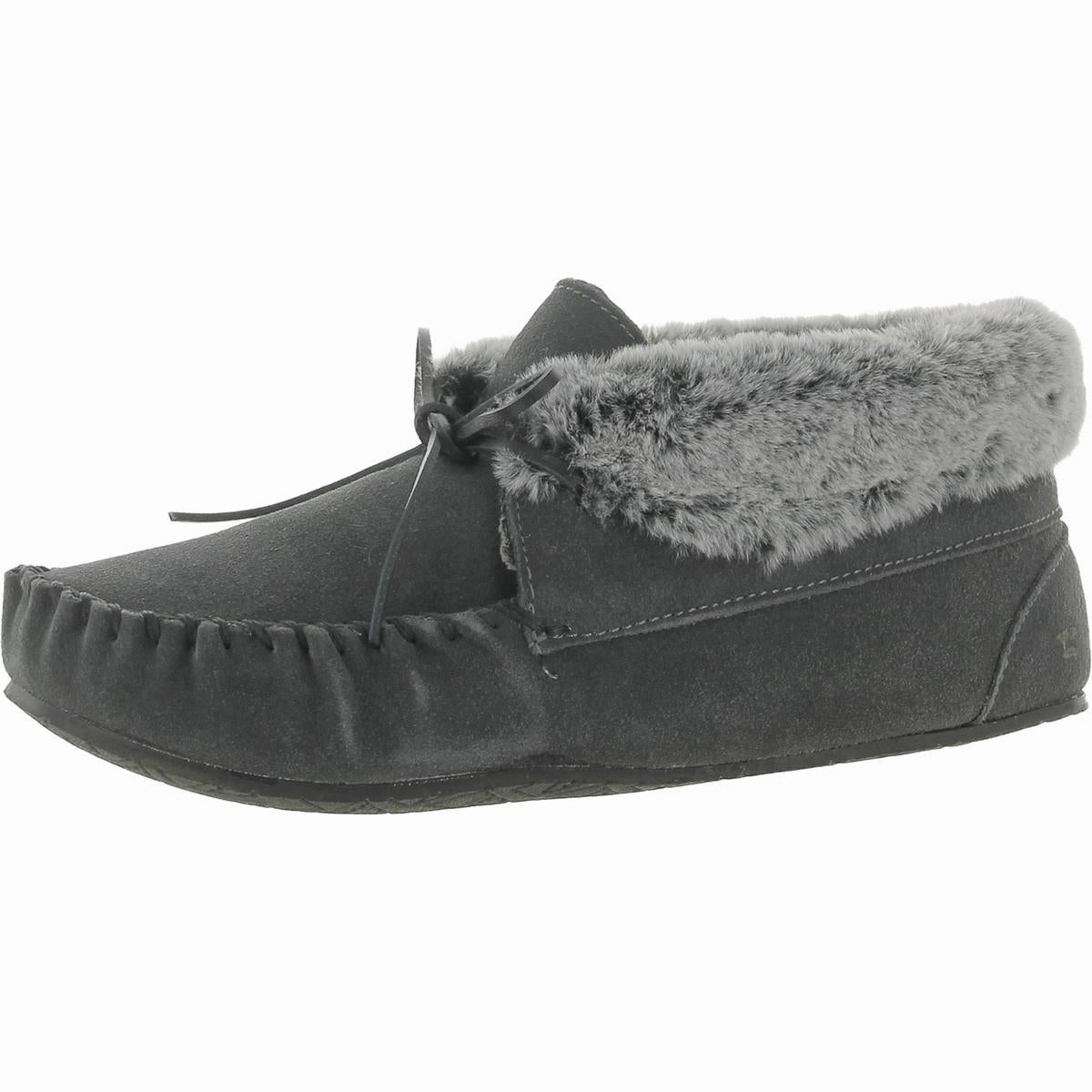 Cabin Womens Suede Faux Fur Bootie Slippers Cozy Womens Slippers discount