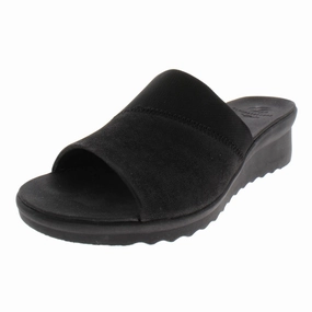 Caddell Ivy Womens Faux Leather Slide Dress Sandals Womens Outdoor Sandals on offer