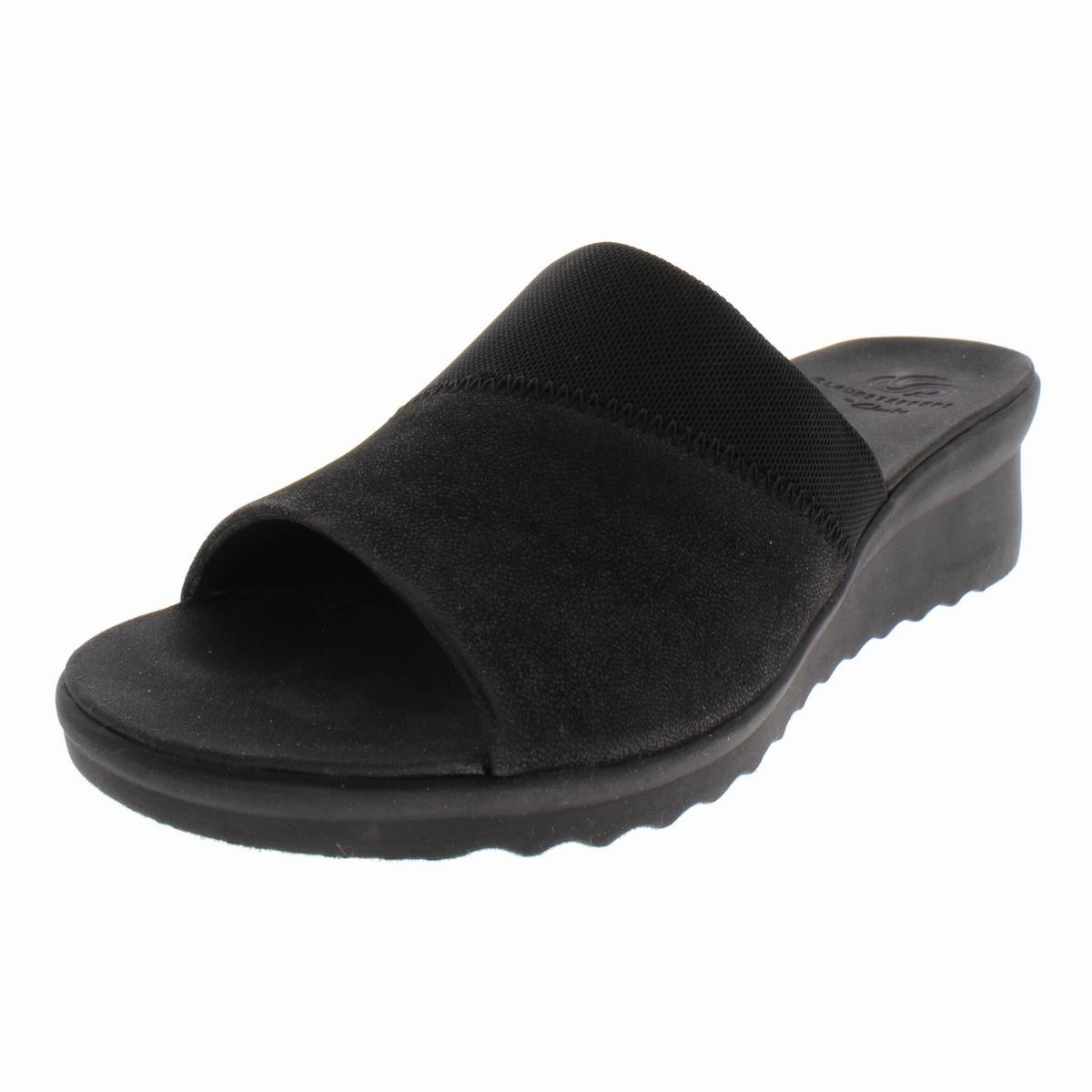 Caddell Ivy Womens Faux Leather Slide Dress Sandals Womens Outdoor Sandals on offer