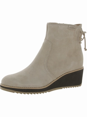 Calia Womens Suede Round Toe Ankle Boots Cheap Womens Leather Boots