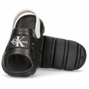 Calvin Klein Comfy Sandal Black/White Water Sandals for Kids discount