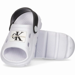 Calvin Klein Comfy Sandal White/Black Water Sandals for Kids discount