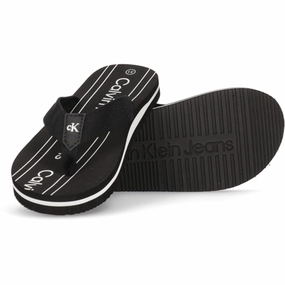 Calvin Klein Logo Flip Flop Black Water Sandals for Kids discount
