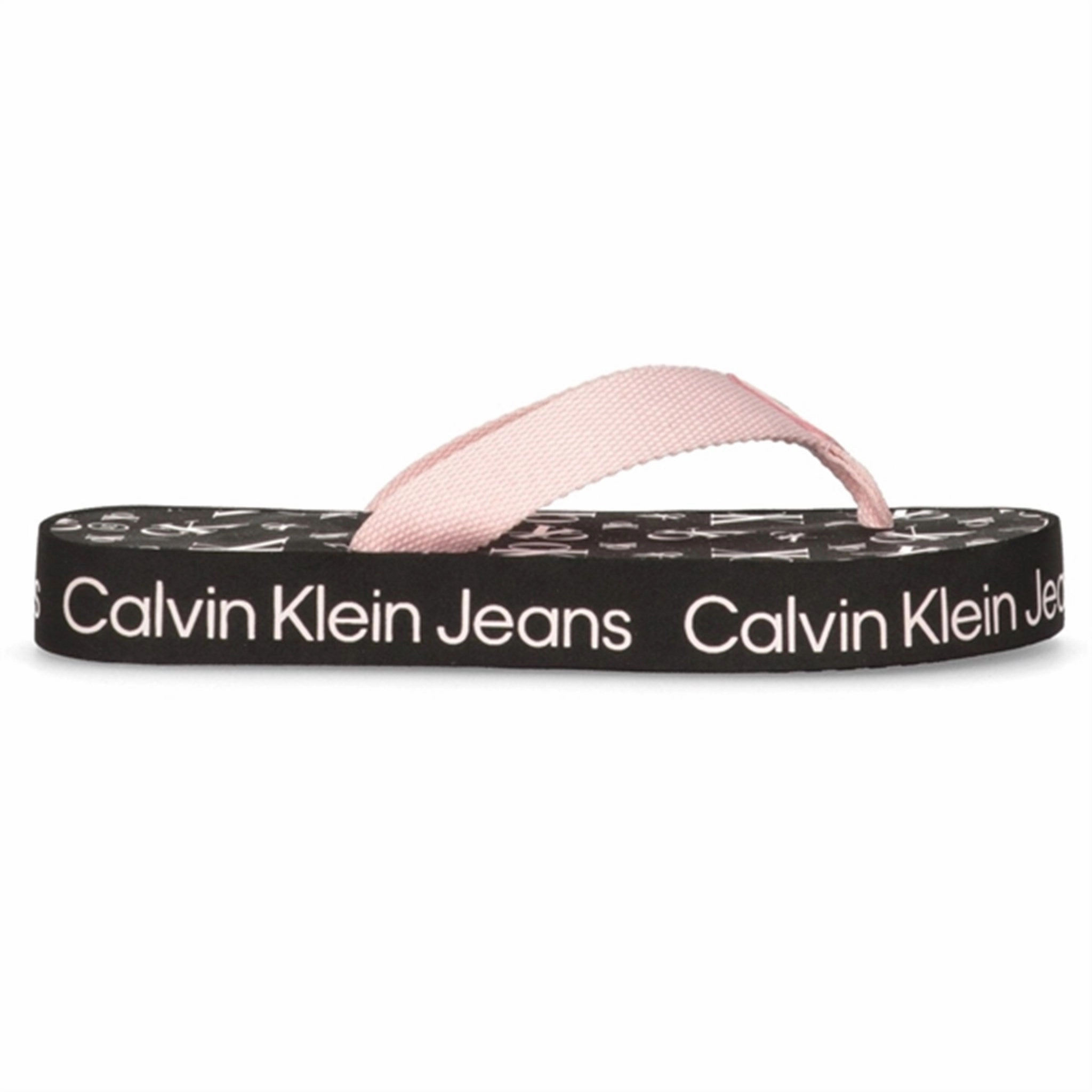Calvin Klein Logo Print Flip Flop Pink