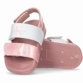 Calvin Klein Velcro Sandal Pink/White Water Sandals for Kids discount