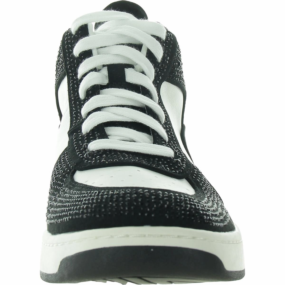 CAMELOTT Womens Mixed Media Faux Leather Casual And Fashion Sneakers