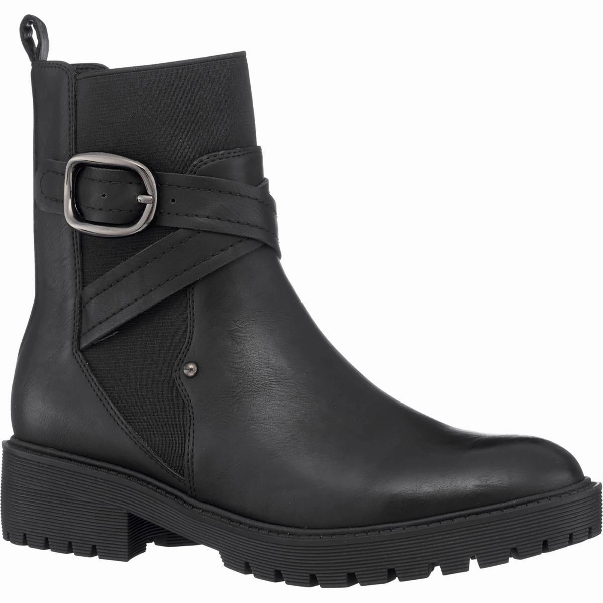 Cammen Womens Buckle Pull On Ankle Boots Womens Dress Boots for less