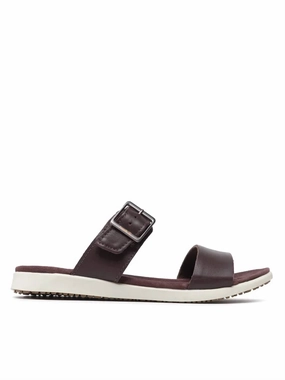 Cara Slide In Burgundy Womens Slippers at low price