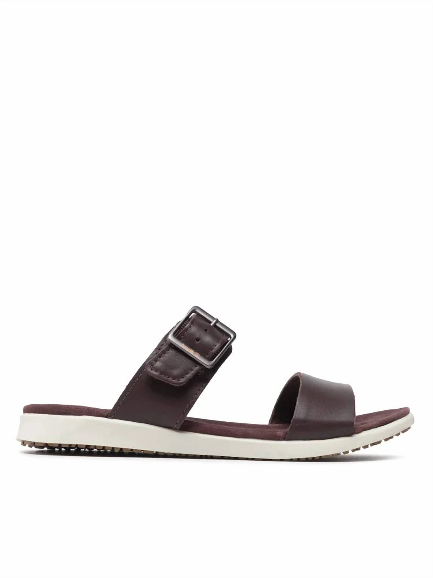 Cara Slide In Burgundy Womens Slippers at low price
