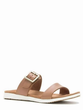 Cara Slide In Tan Womens Slippers at low price