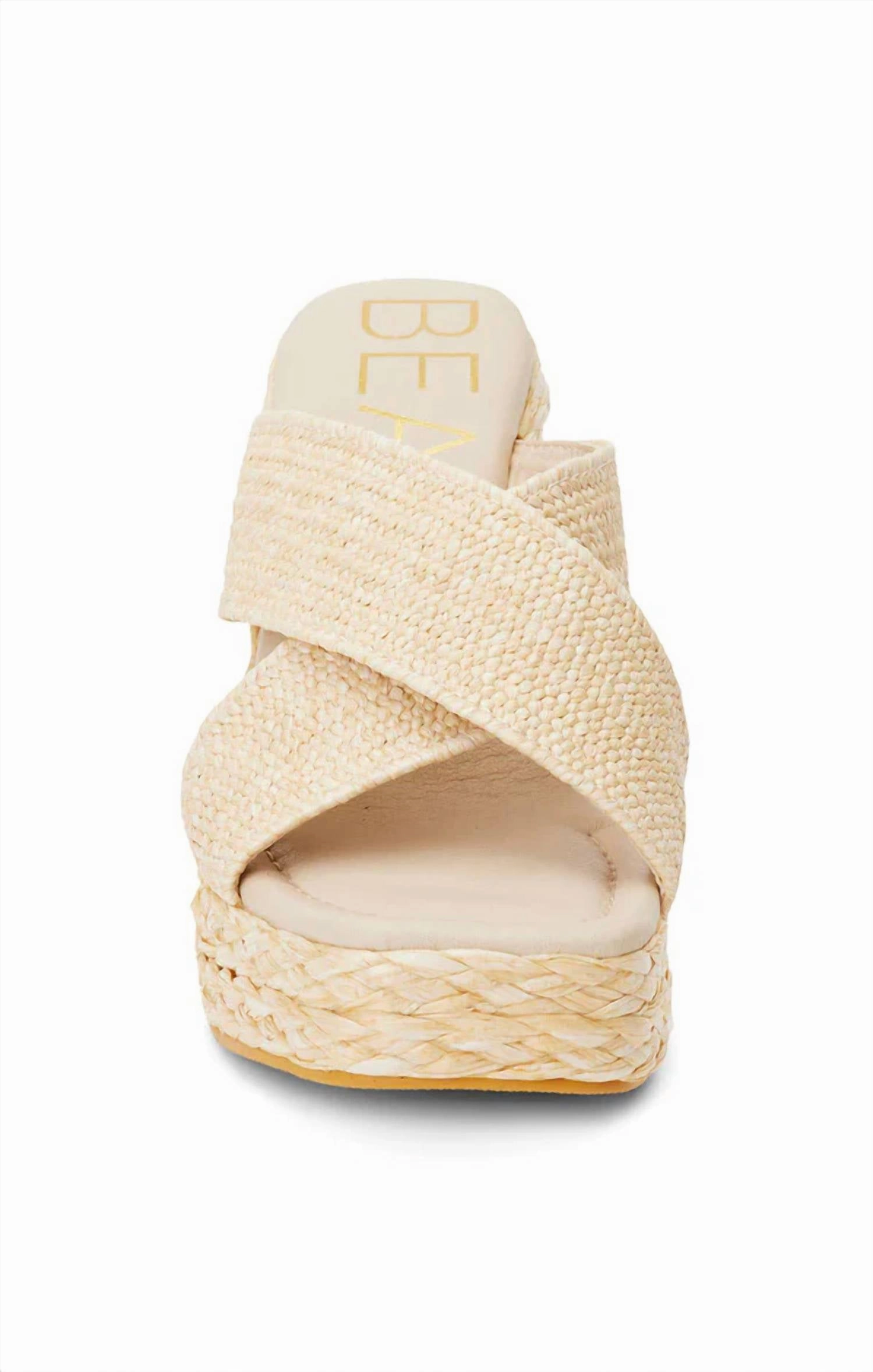 Caravan Platform Sandal In Natural