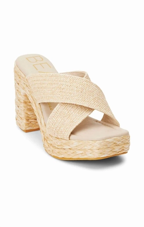 Caravan Platform Sandal In Natural Outlet price Womens Sandals
