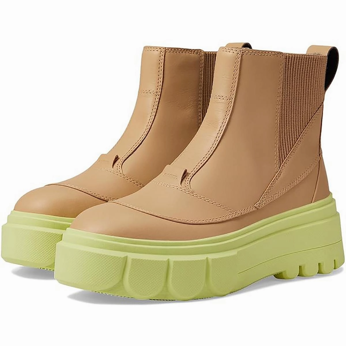 Caribou X Womens Leather Stretch Chelsea Boots