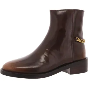 Carlisle Flat Bootie Womens Zipper Leather Booties Womens Boots clearance deals