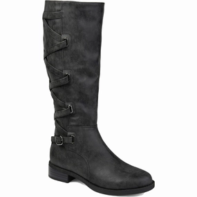 Carly Womens Wide Calf Almond Toe Knee-High Boots Womens Casual Boots clearance