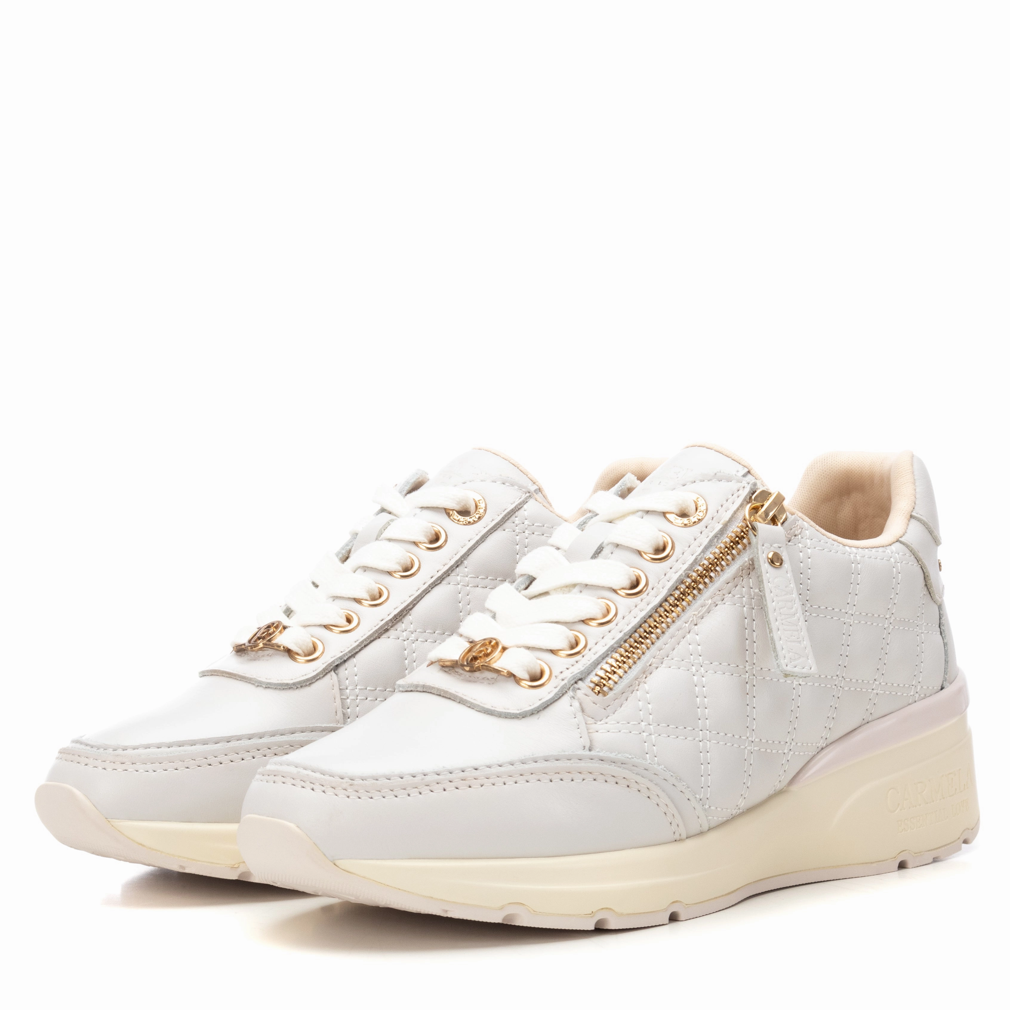 Carmela Collection Women's Leather Casual Sneakers By Xti
