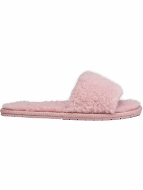 Carmen Womens Faux Shearling Wool Blend Slide Slippers Cozy Womens Slippers discount