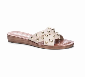 Cassie Aspiring Sandal In Beige Cozy Womens Slippers discount
