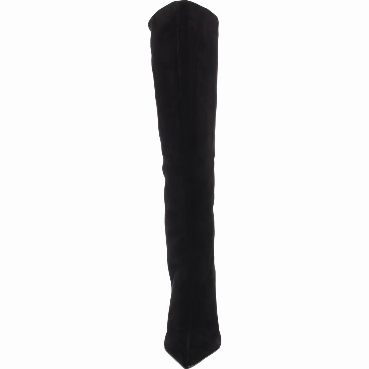 Cate Curve Womens Solid Nubuck Knee-High Boots