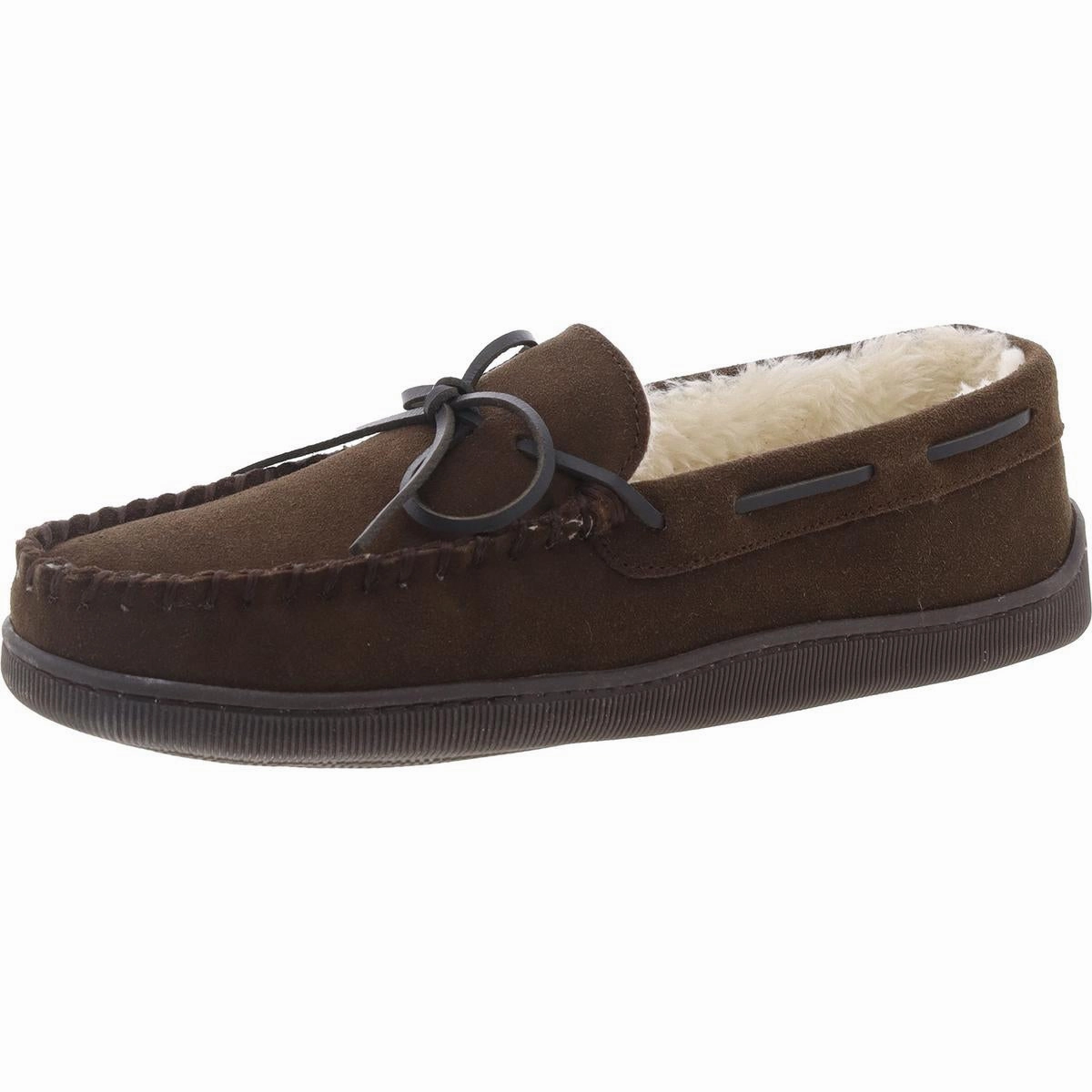 Cedar Trapper Mens Faux Fur Lined Faux Fur Loafer Slippers Mens Slippers clearance sale